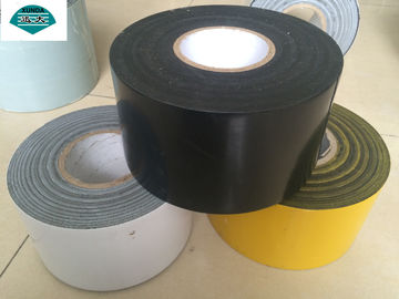 China 15 Mils To 40 Mils Thick Corrosion Resistant Tape Polyester Tape Black Color supplier